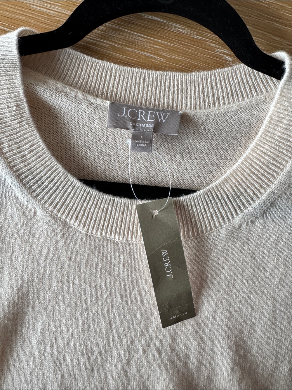 NWT! J. CREW Women’s 100% Cashmere relaxed sweater-vest hthr muslin large CM660 - Picture 9 of 11